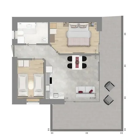 Living - Corte Garden Apartment *